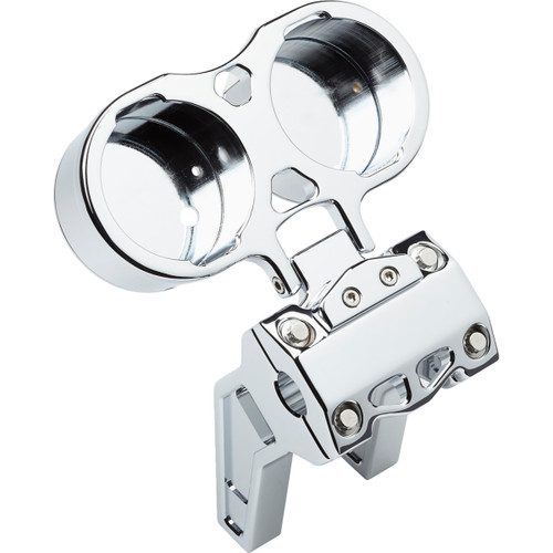 LA Choppers #LA-7397-02C - Gauge Mount - Dual - Chrome - Dyna/Sportster