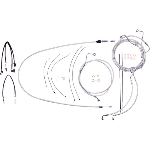 Magnum Shielding #3871211 - Sterling Chromite II® Designer Handlebar Installation Kit - 12"-14" - '21-'23 FLTR