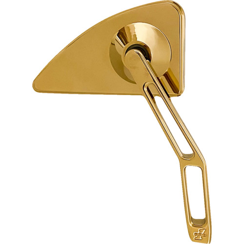 Pro-one Perf.mfg. #102130TIN - Mirror - Mini w/V2 Cut-Out Stem - Gold - Right