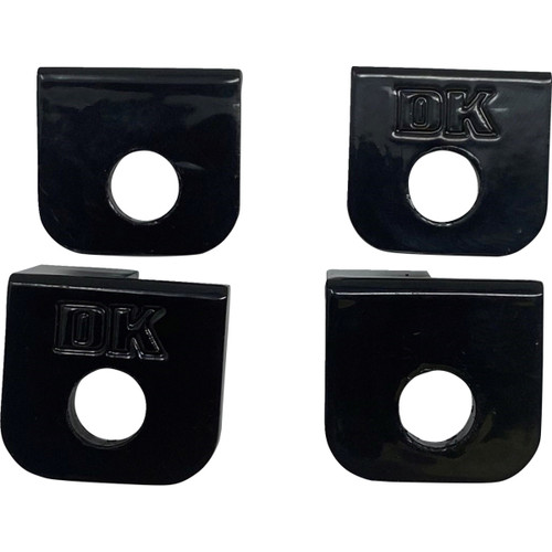 DK Custom Products #DK-M8-SFT-FPA - Foot Peg Adapter - Front/Back - Black