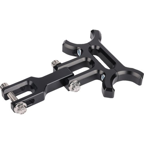 Thrashin Supply CO. #TSC-2215 - Holeshot riser gauge relocation mounting bracket - Black
