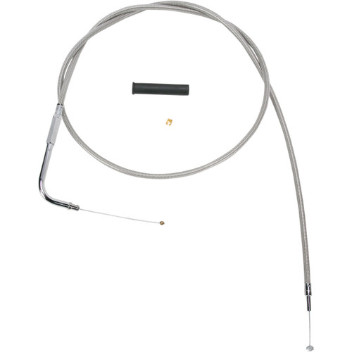 Drag Specialties - Stainless Braided Throttle Cable - 50"
