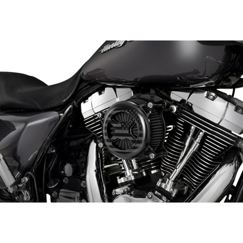 Vance & Hines #42341FG - VO2 America Air Intake Kit - Black - Dyna/Softail/Touring