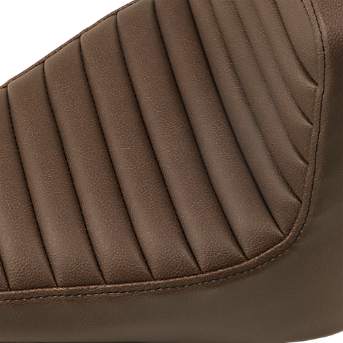 Saddlemen Step-Up Seat - Front Tuck-n-Roll/Rear Lattice Stitch - Brown - Scout '18-'24