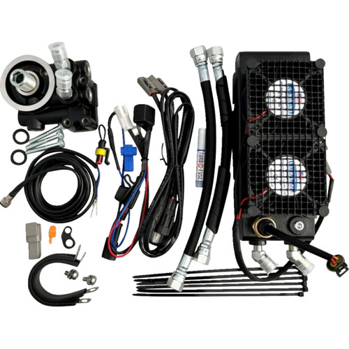 Ultracool #IN-1N - Oil Cooler Kit - Naked Black - Indian