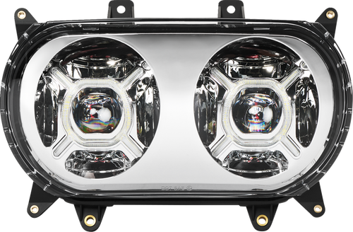 Custom Dynamics #CD-RG-H-C - LED Headlight - Chrome - FLTR