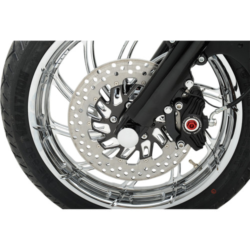 Drag Specialties - Axle Caps - Chrome - Front - Pair