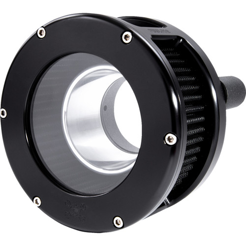Feuling Parts #5534 - BA Series Air Cleaner Kit - Black Anodized - Black Filter