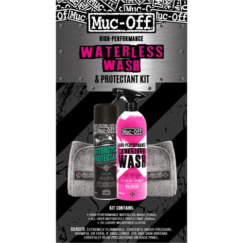 Muc-off USA #20029US - Motorcycle Waterless Wash & Protectant Kit