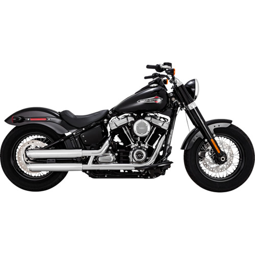 Vance & Hines #16376 - 3" Twin Slash Slip-On Muffler - Chrome