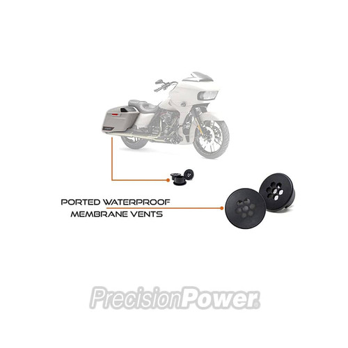 Motorcycle-Audio-by-Precision-Power-Subwoofer-Enclosure-Saddlebag-Gommet..
