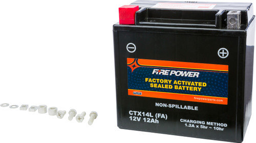 Fire Power #CTX14L-BS(FA) - Battery Ctx14l Sealed Factory Activated