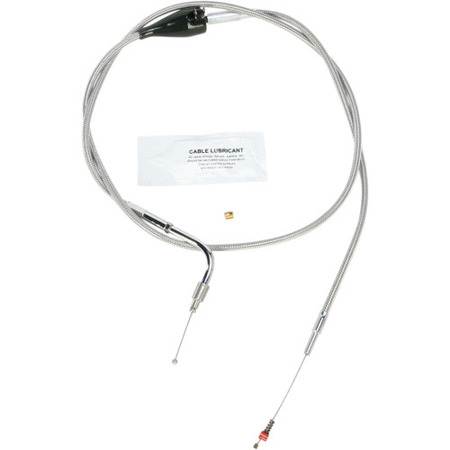 Barnett #10230410028 - Stainless Steel Idle Cable - Cruise - +8" - '02-'06 FLH