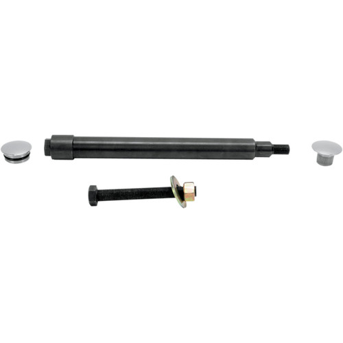 Klock Werks #KWS-01-1007 - Axle Kit - Flush Mount - Front - Black w/Polished End Caps
