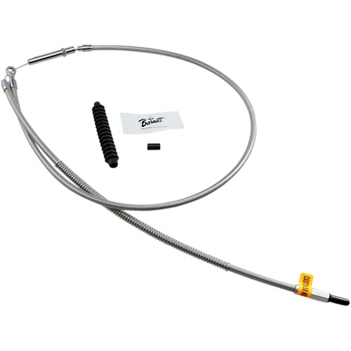 Barnett #102301004606 - High-Efficiency Stainless Steel Clutch Cable for Harley-Davidson - +6" - '08-'16 Touring/Trike