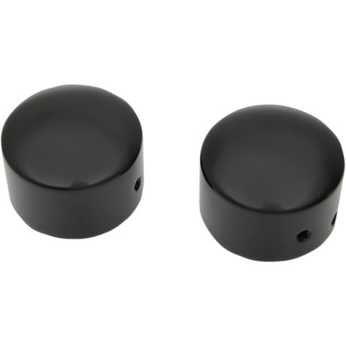 Drag Specialties - Axle Caps - Black - Front - Pair