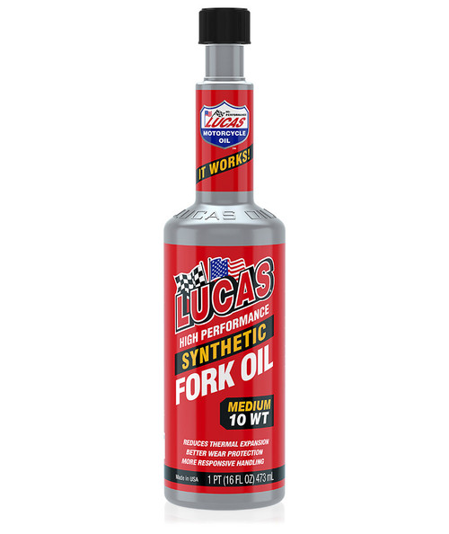 Lucas #10772 - Synthetic Fork OIL 10W 16 OZ (12/Case Sold EA)