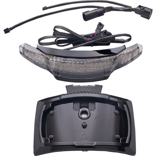 Ciro #40354 - Taillight/License Plate Holder - Light Smoke Lens - Black
