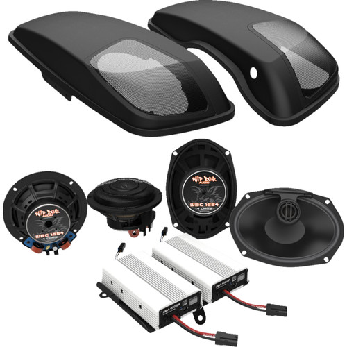 Wild Boar Audio #WBA 800.4SG KIT - Speaker/Amplifier Lid Kit - FLHT
