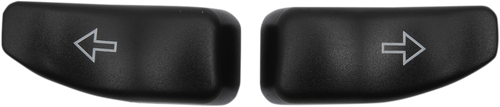 Drag Specialties #77679 - Turn Signal Switch Extension Caps - Black