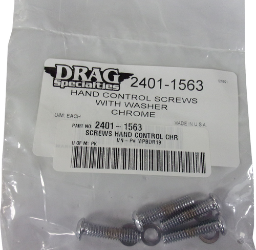 Drag Specialties #MPBDR19 - Screw Kit - Hand Control - Chrome