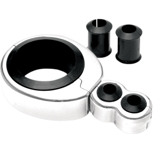 Motion PRO #11-0042 - Cable Clamp - Dual - 1-1/4" - 1-1/2" Mounting Diameter - Chrome