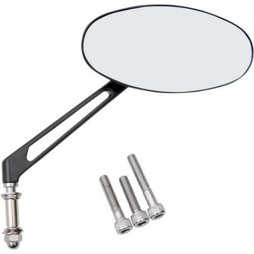 Drag Specialties - Mirror - Stealth I - Side View - Oval - Black