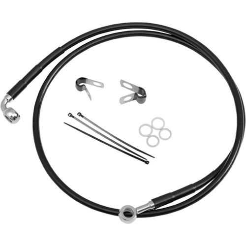 Drag Specialties - Brake Line - Front (Upper) - Black