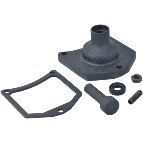 Drag Specialties - End Cover - Solenoid/Starter Button - Black Wrinkle