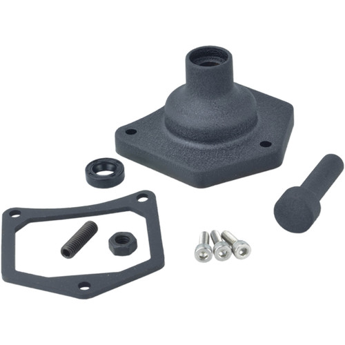 Drag Specialties - End Cover - Solenoid/Starter Button - Black Wrinkle