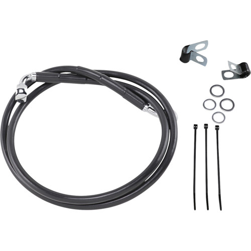 Drag Specialties - Brake Line - Front - Black