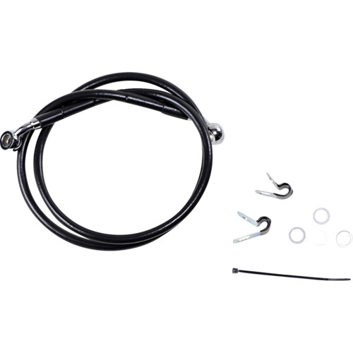Drag Specialties - Brake Line - Front (Upper) - Black