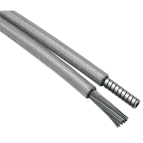 Motion PRO #67-0369 - Armor Coat Braided Stainless Steel Clutch Cable - Longitudinally Wound - 53-3/4"