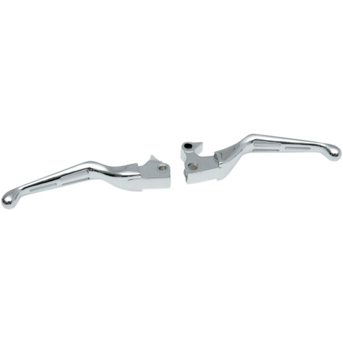 Drag Specialties - Slotted Wide Blade Lever Set - Chrome