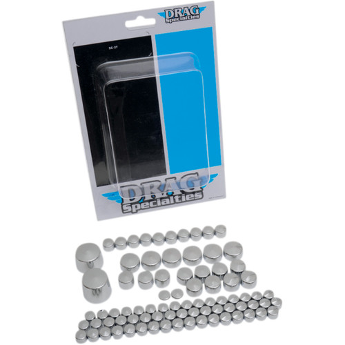 Drag Specialties - Bolt Cover Kit - Standard/Engine - Chrome - '07-'10 Softail