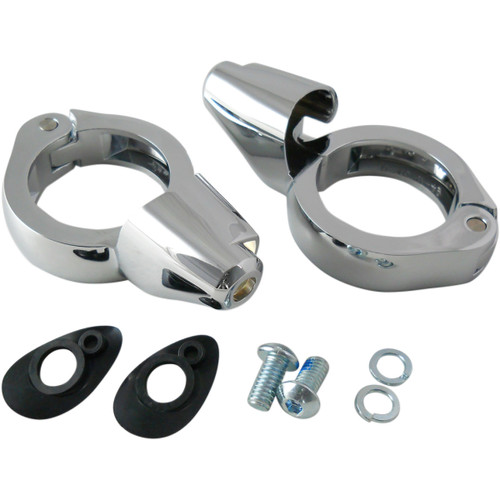 Drag Specialties - Turn Signal Mount - 49 mm - Chrome