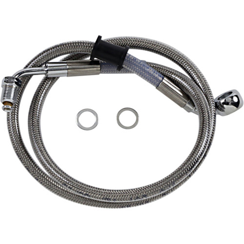 Drag Specialties - Brake Line - +8" - Stainless Steel - '18-'21 Softail