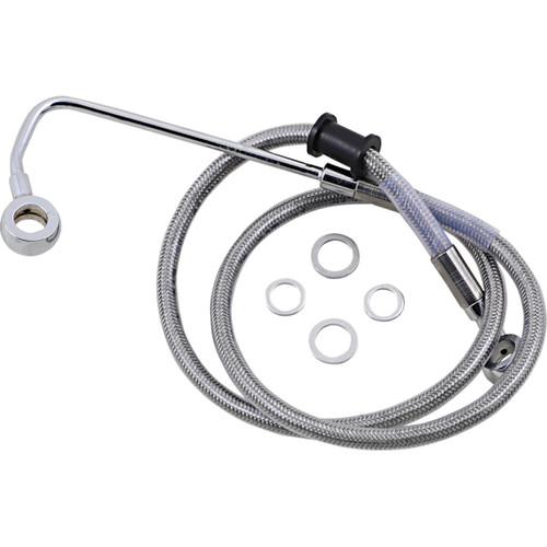 Drag Specialties - Brake Line - +2" - Stainless Steel - '15-'17 Softail
