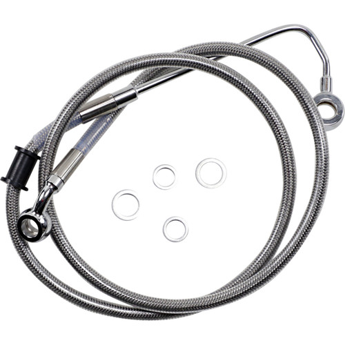 Drag Specialties - Brake Line - +8" - Stainless Steel - '15-'17 Softail