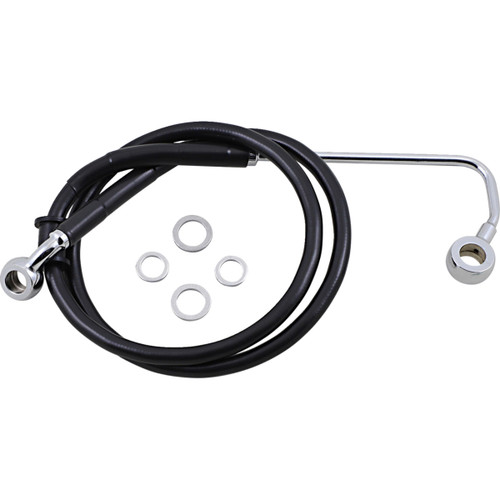 Drag Specialties - Brake Line - +4" - Black - '15-'17 Softail