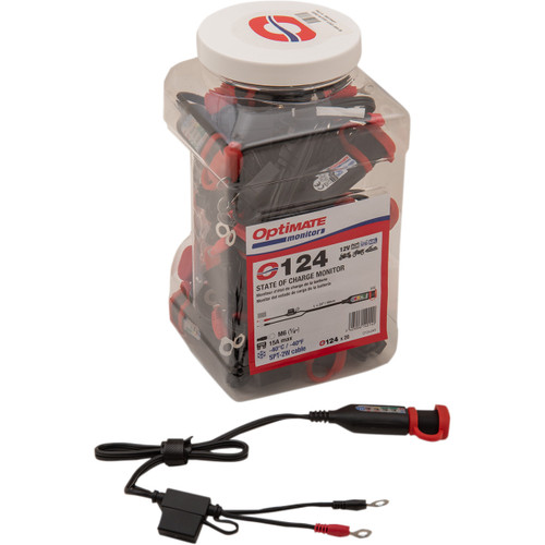 Tecmate #O-124JAR - Permanent Power Lead with Battery/Charge Status - Jar of 20