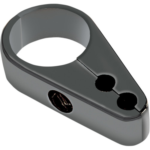 Drag Specialties - Die-Cast Cable Clamp - Dual Throttle - 1" Frame - Black