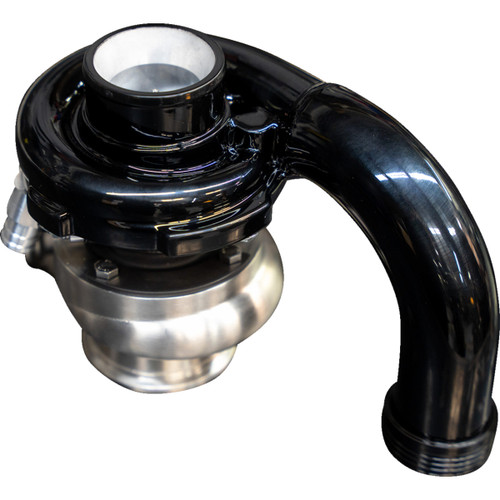 Trask #TM-7600 - Tornado Turbo Performance Kit - Black with Brushed Stainless Steel Exhaust - M8