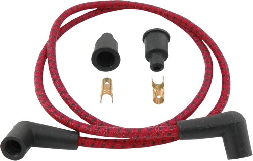Drag Specialties Plug Wires - Braided - Red/Black
