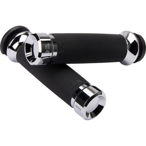 Khrome Werks #500185 - Klassic Grips - Custom Contour - TBW - Chrome