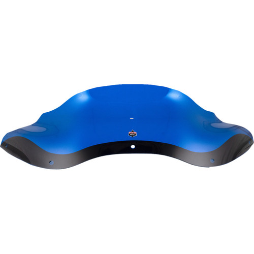 Klock Werks #KWW-01-0693 - Kolor Flare® Windshield - 8" - Blue - '98-'13 FLTR