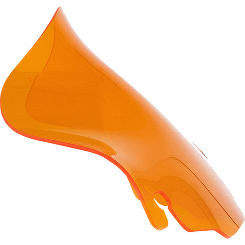 Klock Werks #KWW-01-0695 - Kolor Flare® Windshield - 6-1/2" - Orange - '96-'13 FLHT/FLHX