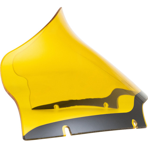 Klock Werks #KWW-01-0669 - Kolor Flare® Windshield - 9" - Yellow - '15-'25 FLTR