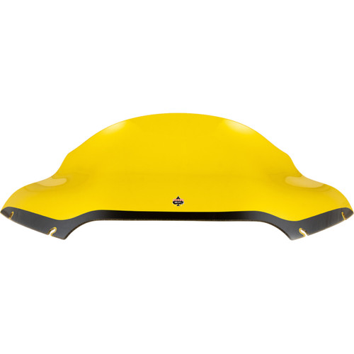 Klock Werks #KWW-01-0669 - Kolor Flare® Windshield - 9" - Yellow - '15-'25 FLTR