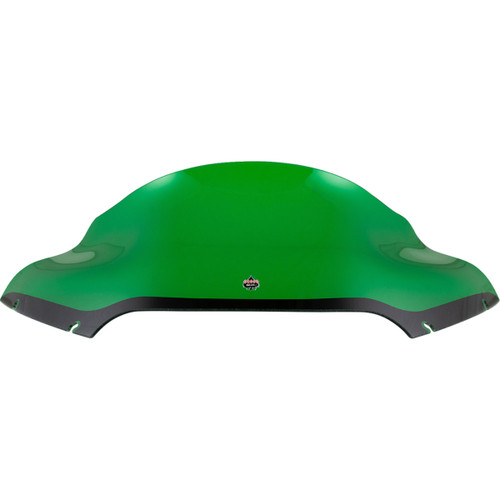 Klock Werks #KWW-01-0671 - Kolor Flare® Windshield - 9" - Green - '15-'25 FLTR